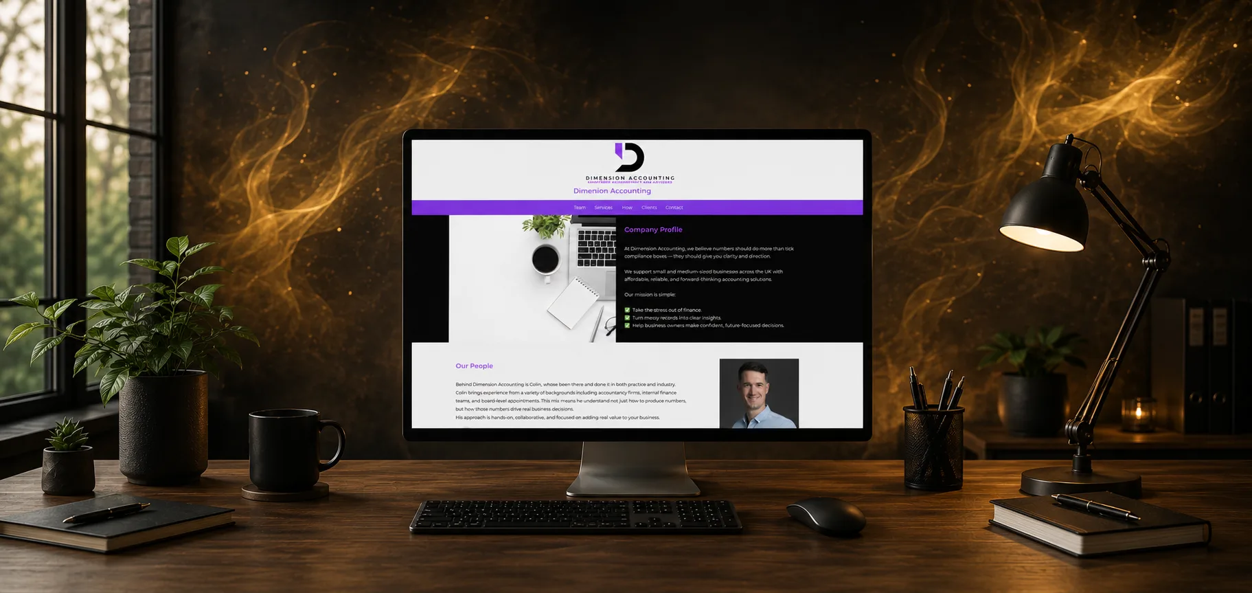 Website design work for a Perthshire business