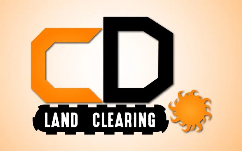 CD land clearing logo design